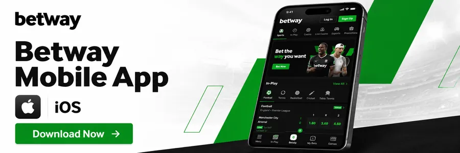 Betway mobile experience on iOS