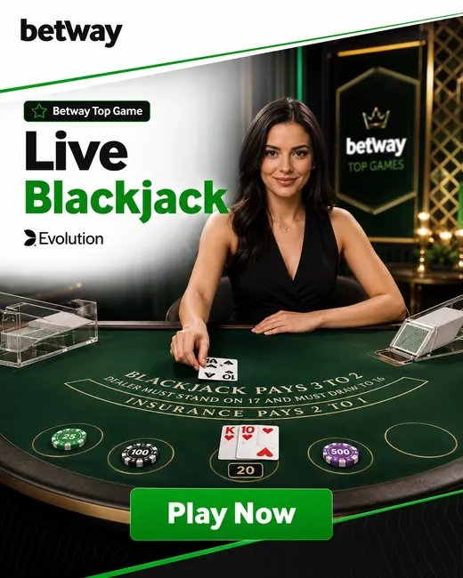 Live Blackjack table game by Evolution
