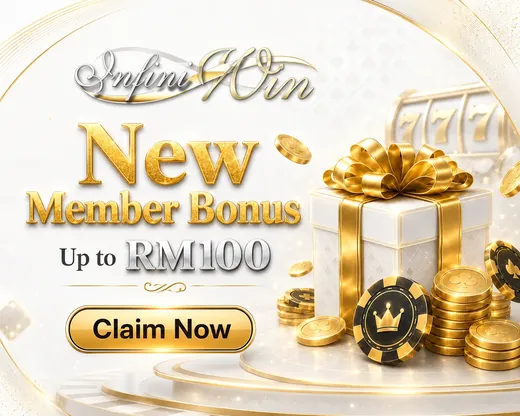 New Member Bonus up to RM100 promotion from InfiniWin