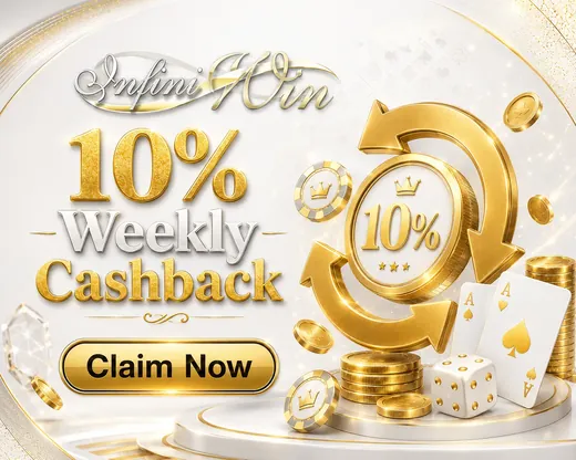 10% Weekly Cashback promotion from InfiniWin